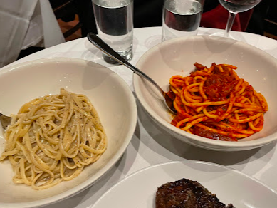 Lupa signature dishes Cacio e Pepe
Spaghetti all'Amatriciana
Saltimbocca alla Romana